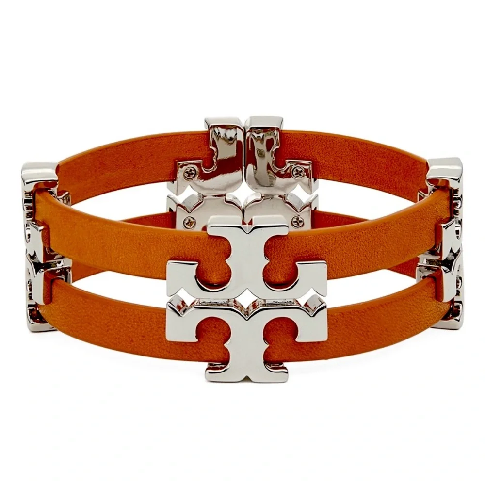 TORY BURCH - Serif Brown Bracelet - Picture 1 of 7